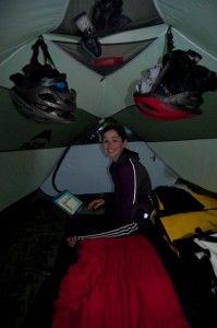 Inside Tent