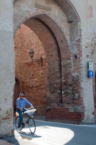 Cyclist in Cittadella