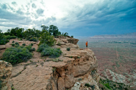 Riding Gooseberry Mesa